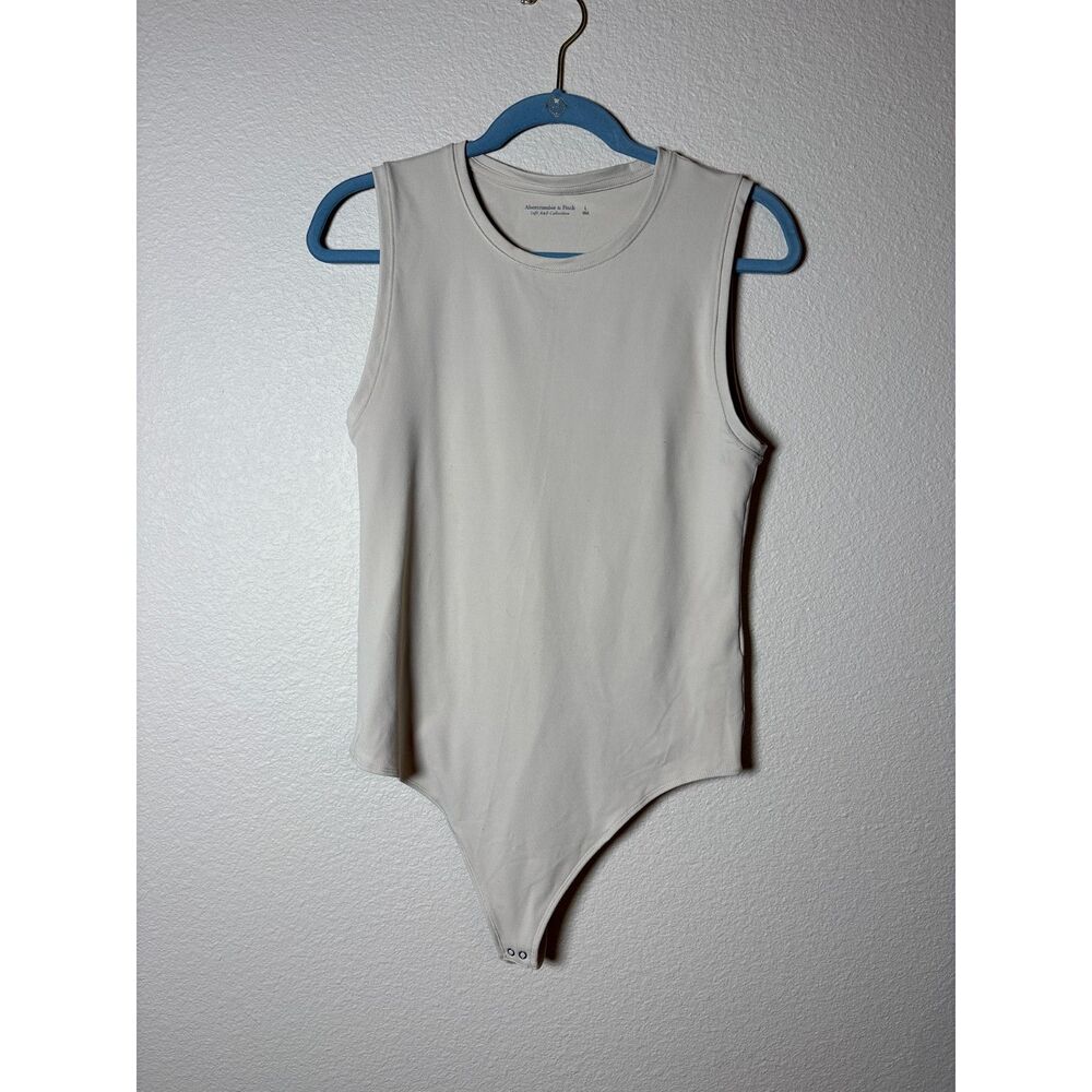 Abercrombie & Fitch cream-colored bodysuit size L